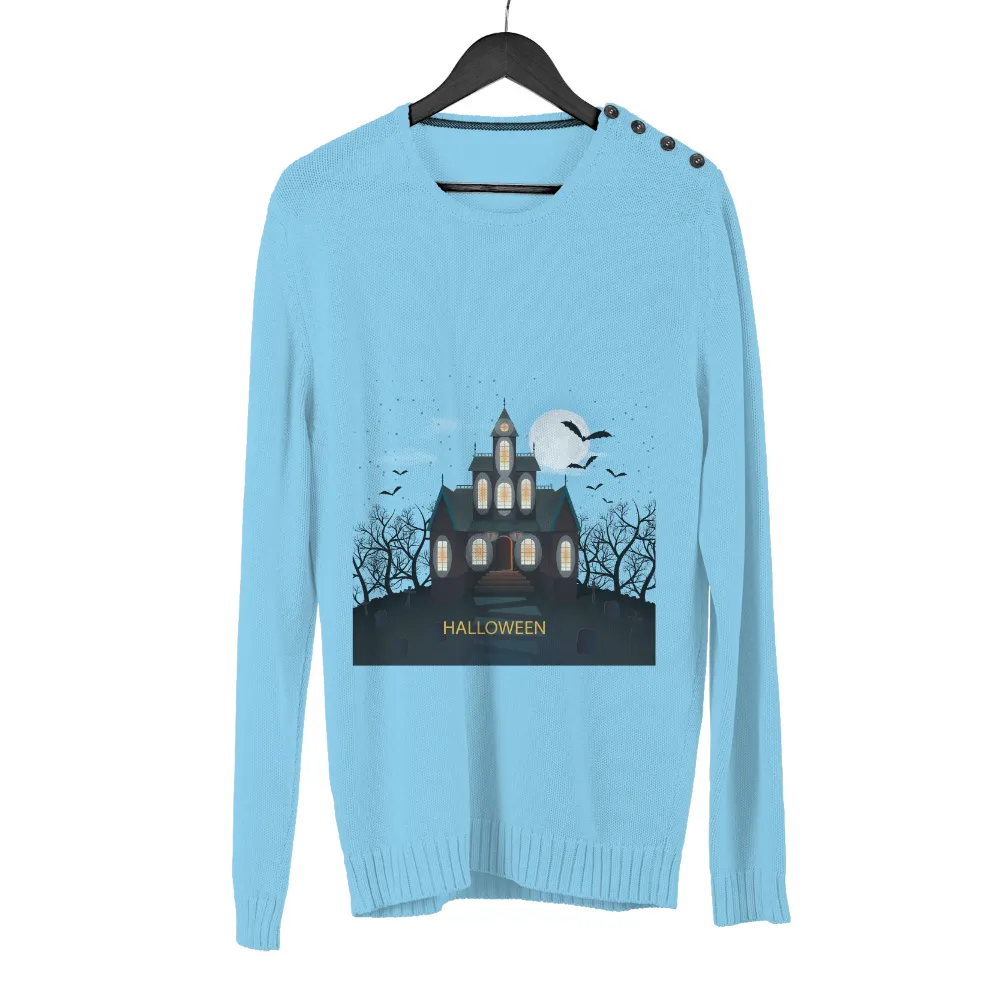 Haunted Mansion Halloween T-Shirt Printing: Spooky Night|just do it halloween t shirt