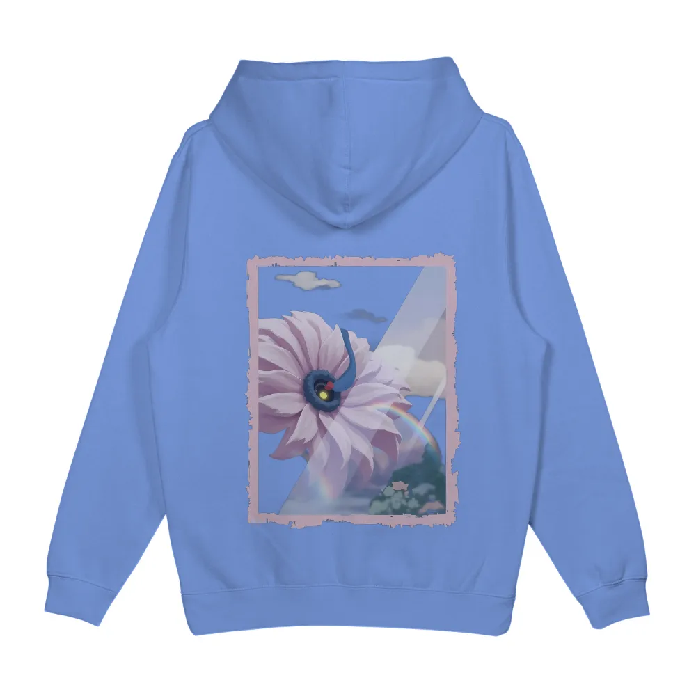 TShirt Design: Lumina Bloom - Magical Flower of Hope|shark rainbow shirt