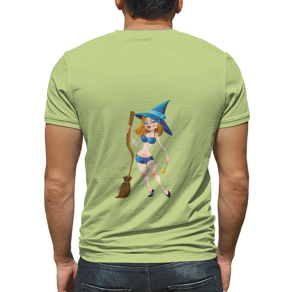 Custom Tee Shirts: Enchanting Witch Adventures with Luna|sunlight magic print shirt