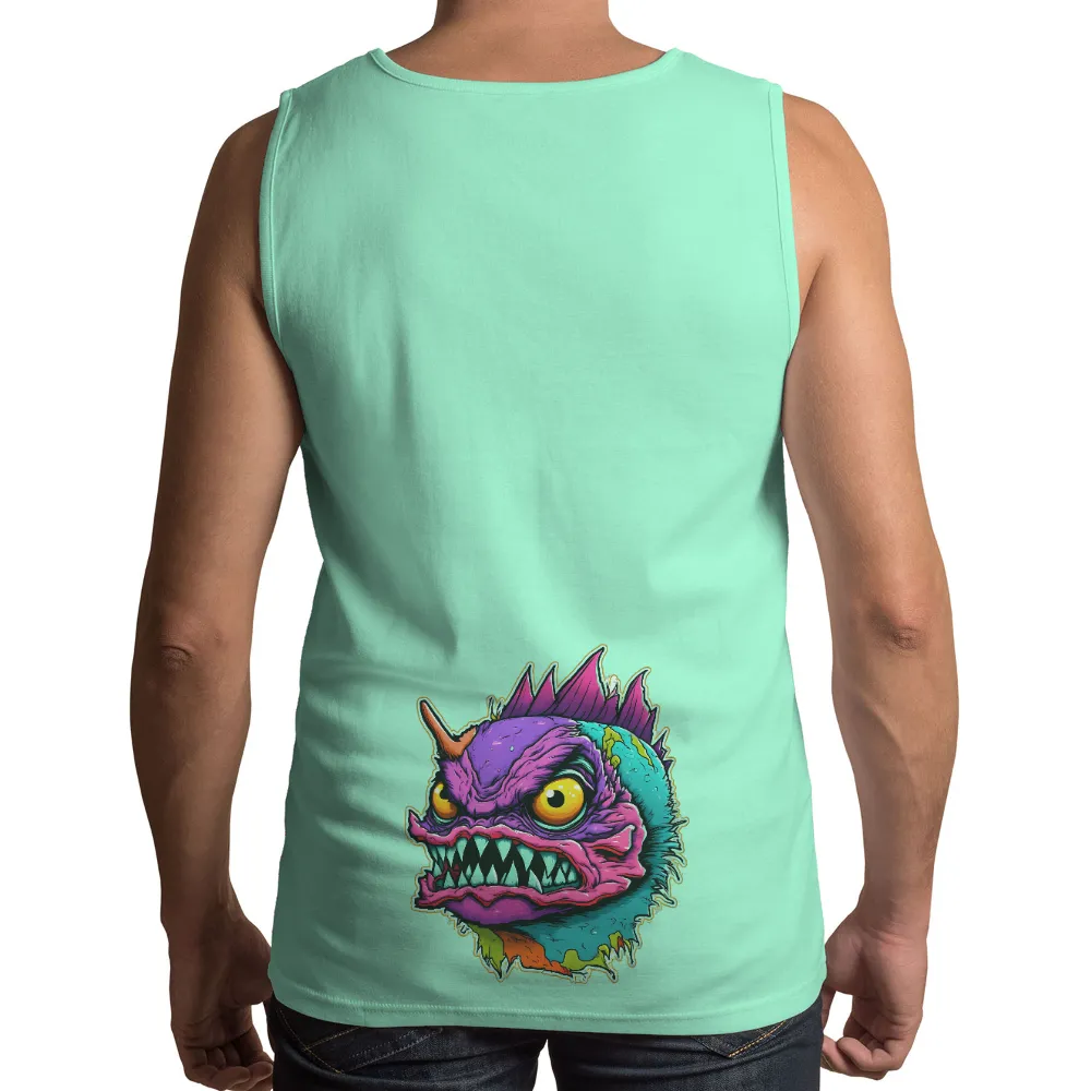 T-Shirts Custom: Monster Horror Fantasy Pop-Art Design| and textured skin