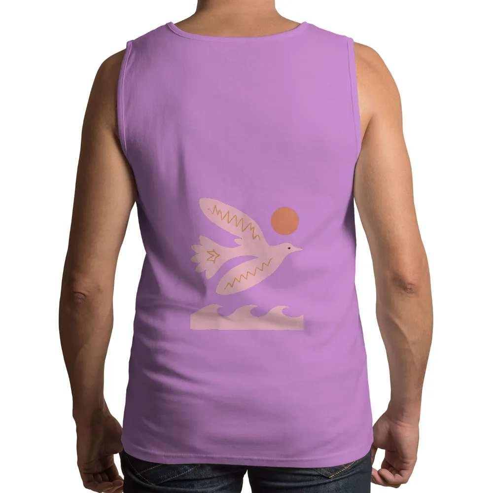 TShirt Design: Dove of Peace and Freedom|mens short sleeve sun protection shirts