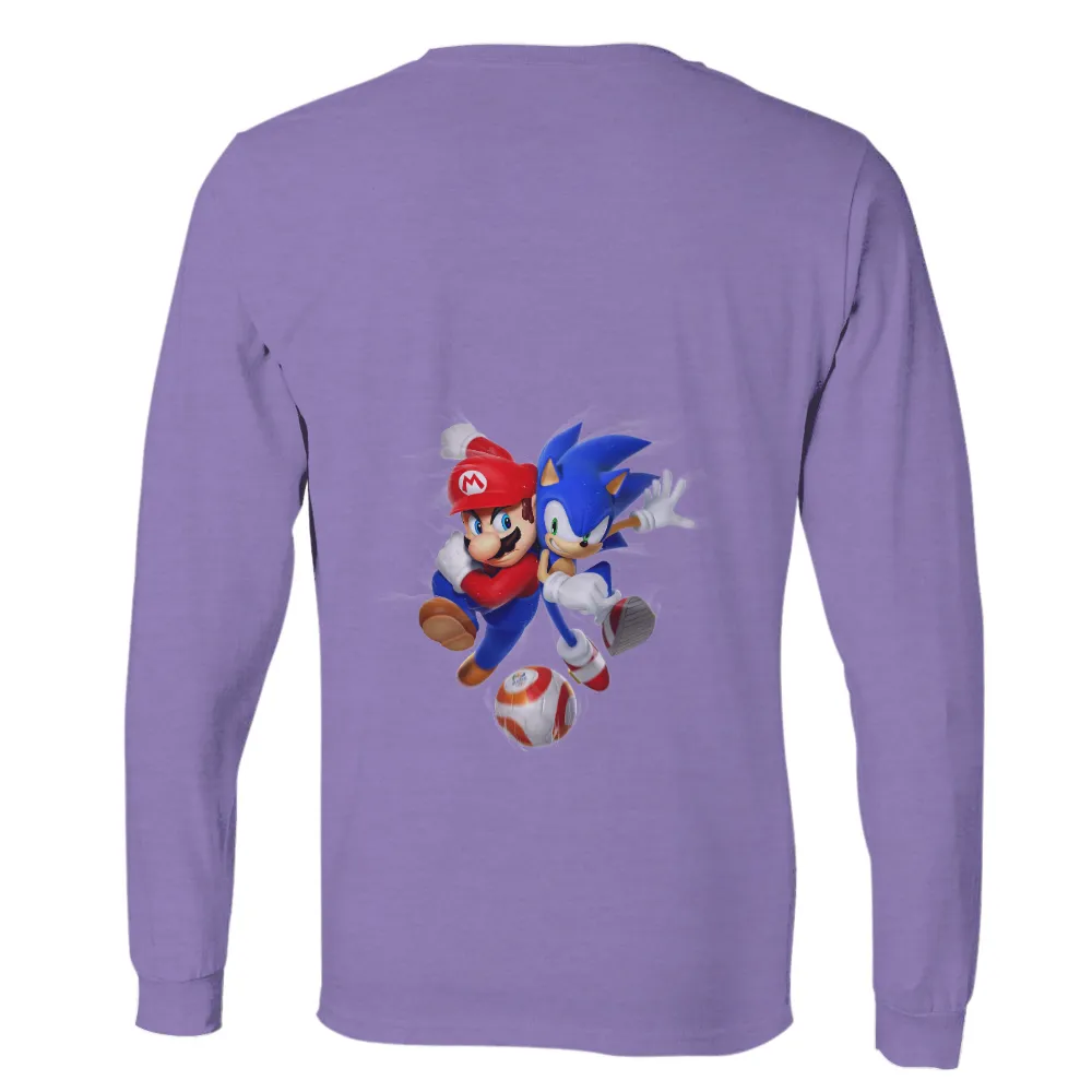 Tee Shirts Printed: Mario and Sonic Soccer Showdown|mario strikers battle league shirt