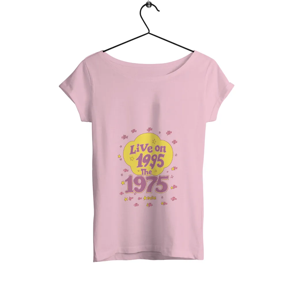 Retro Design: Celebrating the 1970s and 1990s with 'Live on 1995 The 1975'|vintage 1980 t shirt ladies