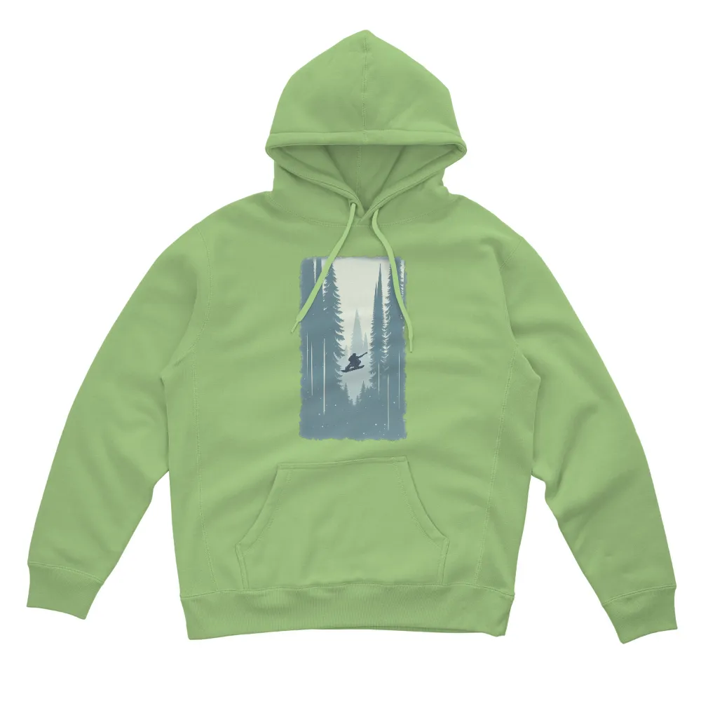 Custom T-Shirt Printing: Snowboarding Adventure in the Forest|reign forest fronds camp shirt