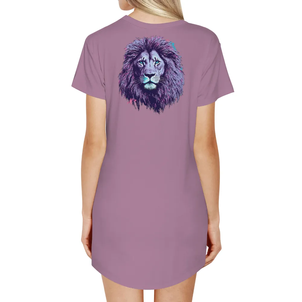 TShirt Printing: Majestic Lion Art | Wildlife & Modern Art Tees|Majestic lion with vibrant mane