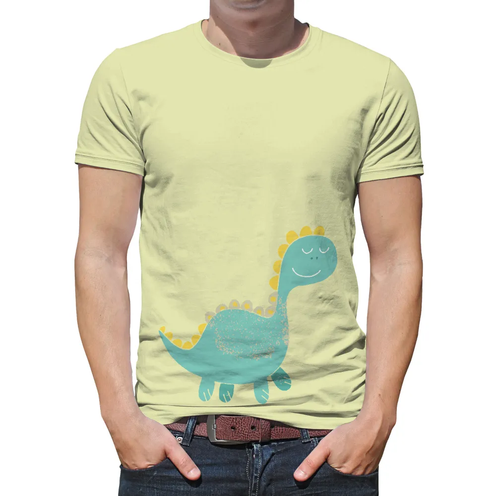 T-Shirt Printing: Whimsical Dino - Joyful Childhood Wonder|valentines day dinosaur shirt