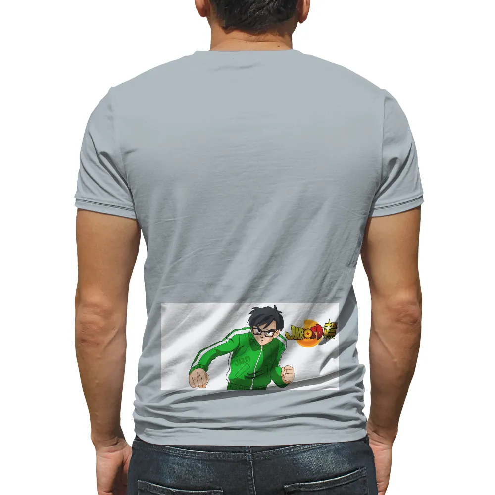 T-Shirts Pattern: Jared's Determination in Anime Sports|pants in anime