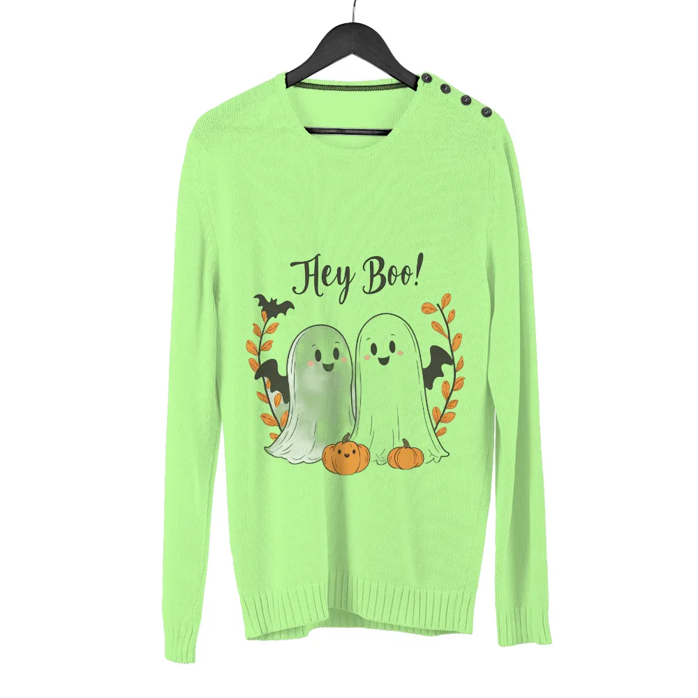 Hey Boo! TShirt Printing - Adorable Ghosts and Pumpkins|mardi gras shirts cute