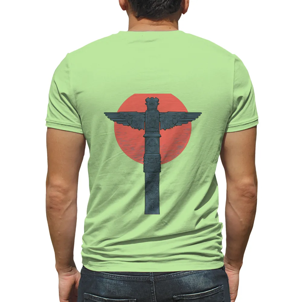 Tee Shirts Printed: Totem Pole Under the Blood-Red Moon|covey philadelphia eagles