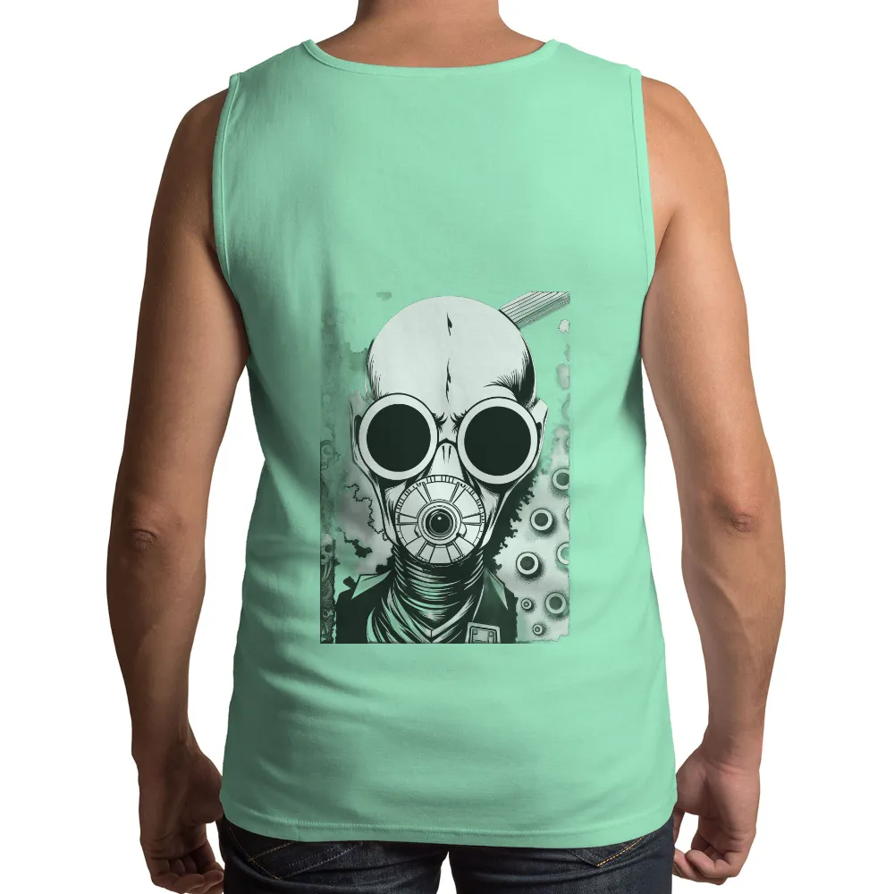 TShirt Printing: Cyberpunk Cyborg Detective Zephyr|white and neon pink shirt