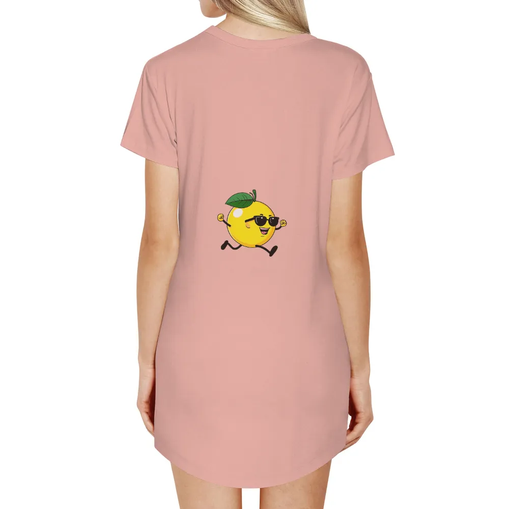 T-Shirt Printing: Stay Cool with Lemon Cool|Cheerful lemon character with sunglasses