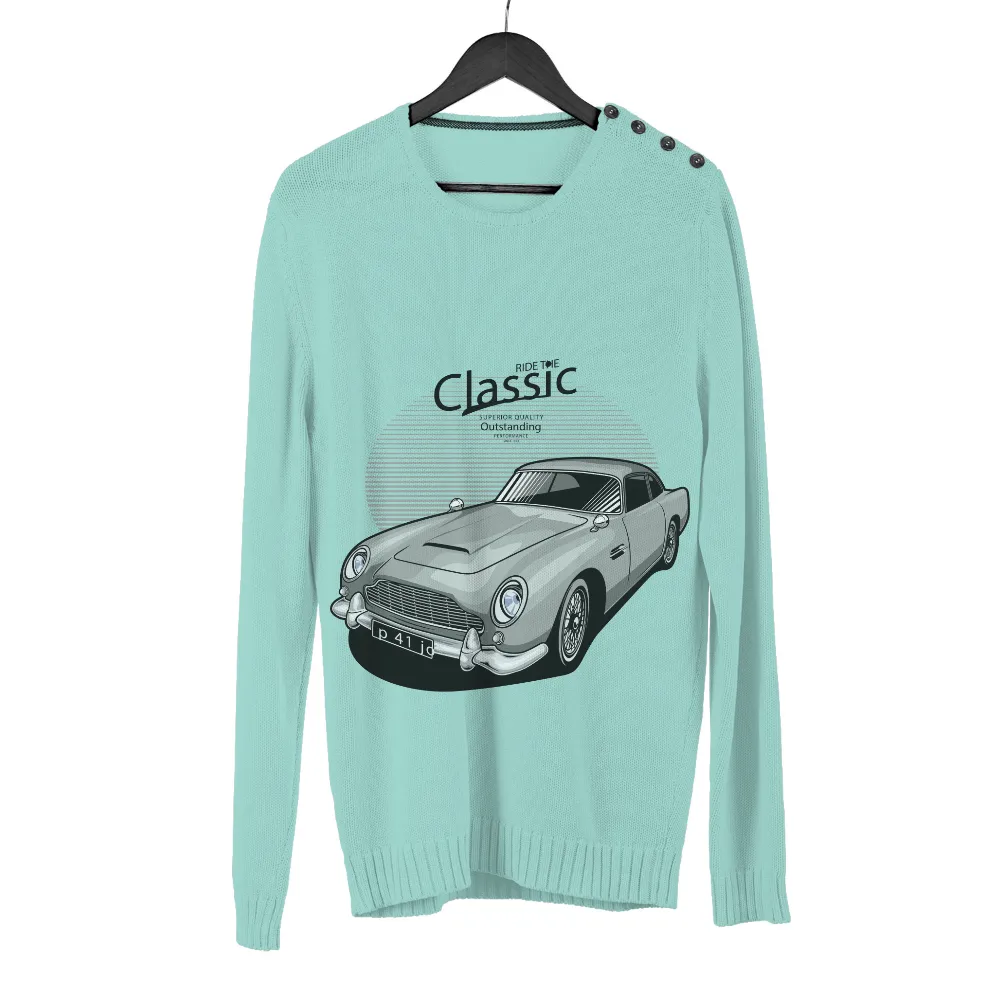 Tee Shirt Printing: Classic Car - Vintage & Retro Design|charlotte hornets oversized logo vintage t shirt