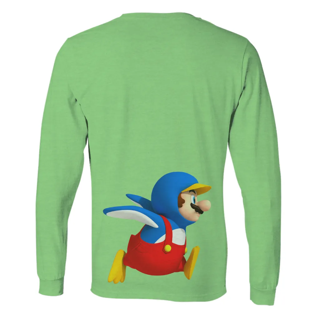 Custom T-Shirt Printing: Mario's Flying Adventure|mario valentines day shirt