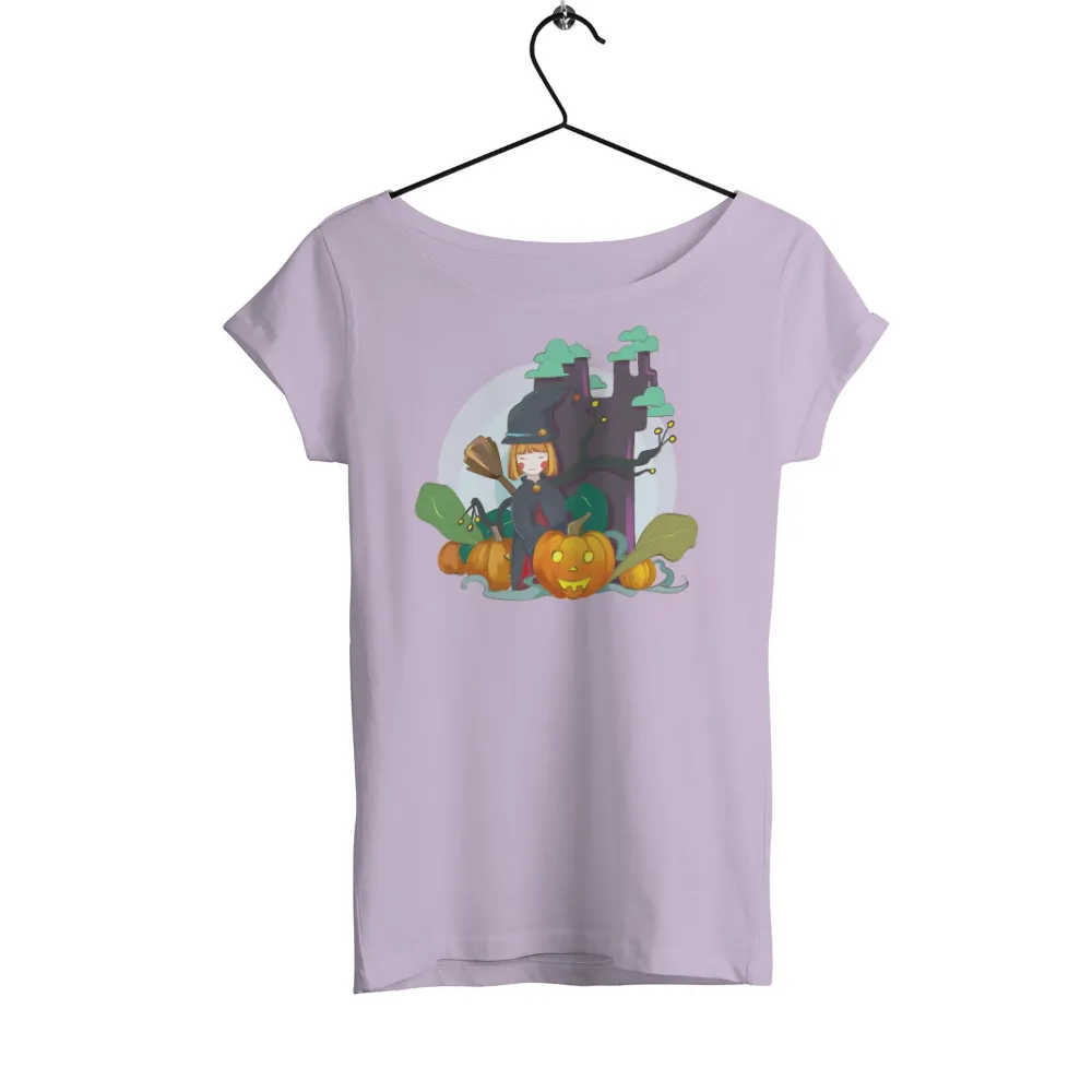 TShirt Design: Whimsical Witch's Halloween Adventure|halloween ends tshirts