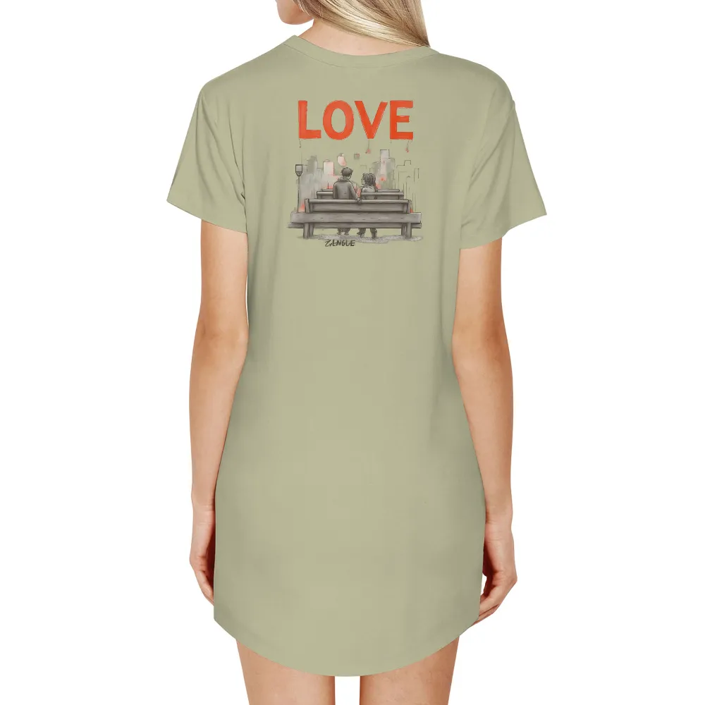 Shirts Graphic Tees: Love in the City - Romance and Connection|legendary whitetails camp night berber lined hooded flannel