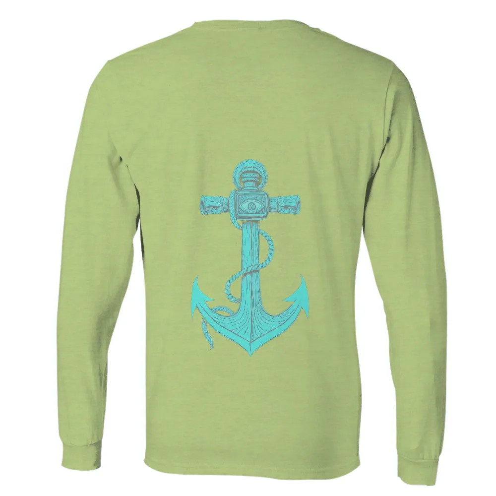 Custom T-Shirt Printing: Vintage Anchor with Eye - Nautical Guidance|vintage nba logo t shirts