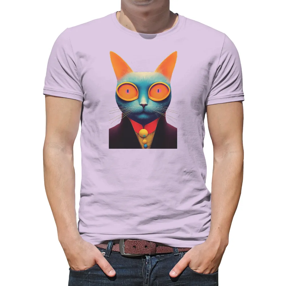 T-Shirts Design: Zephyr the Guardian Cat|neon green yeezy shirt