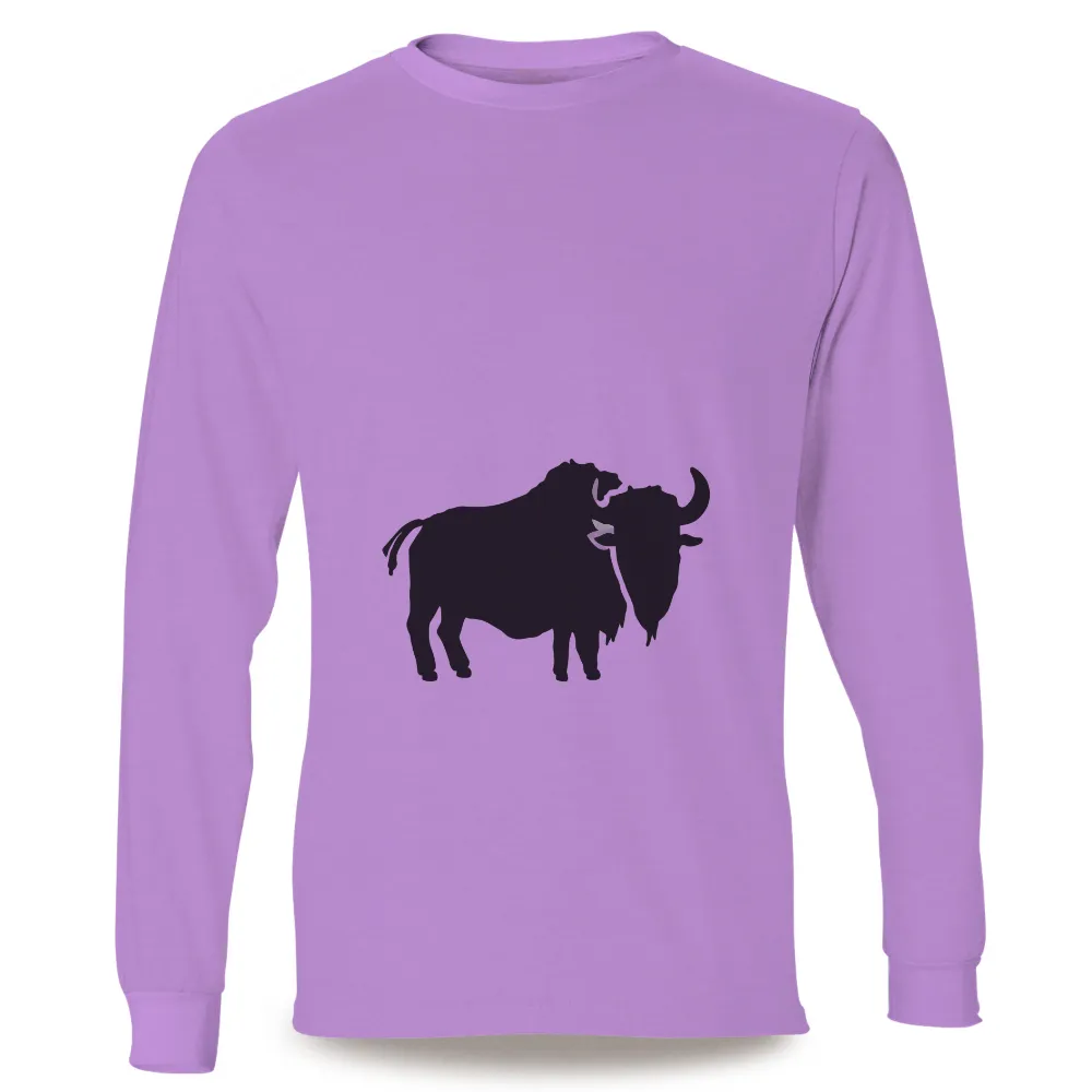 T-Shirts Custom: Nature's Power - Buffalo and Lion Silhouette|hamlin t shirt buffalo bills