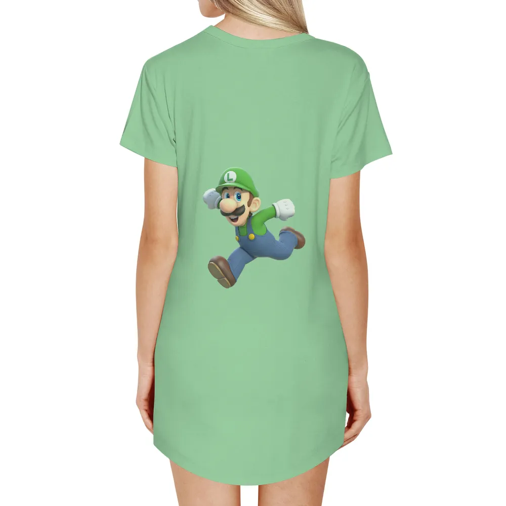 T-Shirts Pattern: Luigi's Adventure - Gaming Icon|adventure time star wars shirt