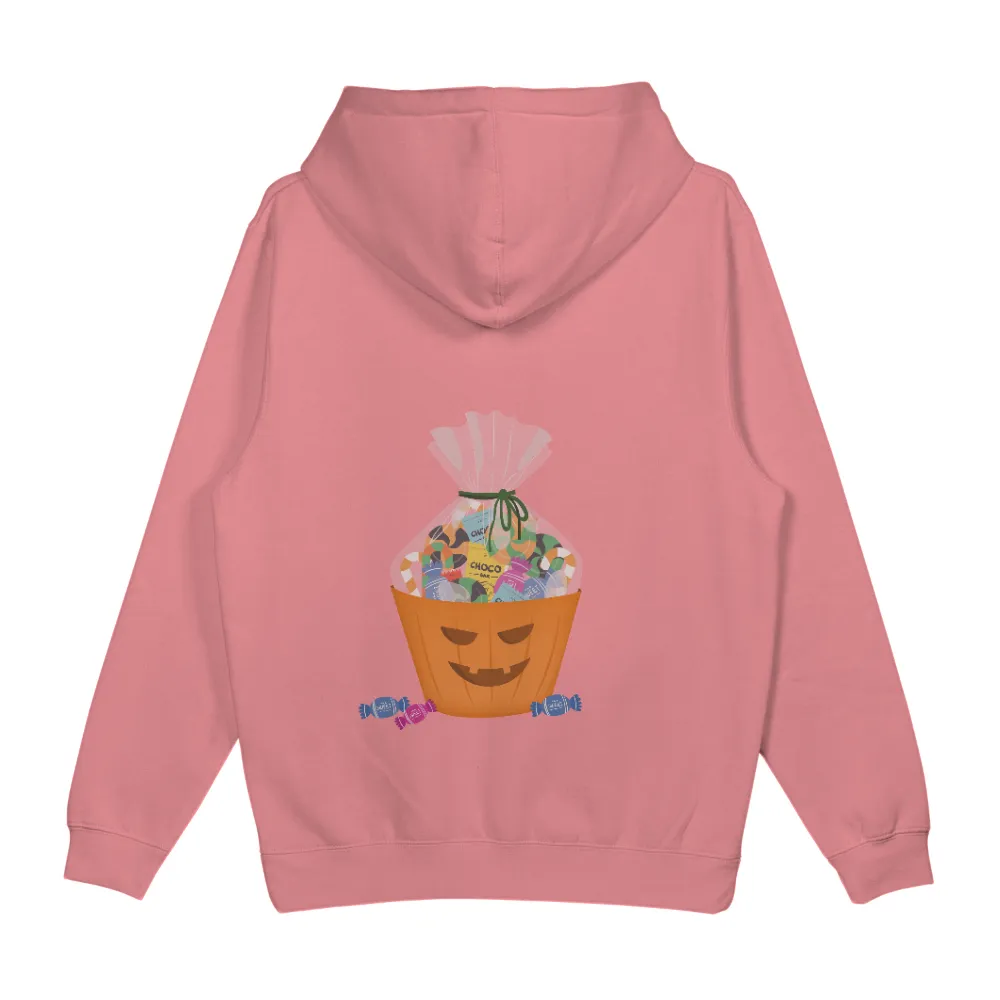 Trick-or-Treat TShirt Printing: Halloween Candy Bucket Design|autumn falls white shirt