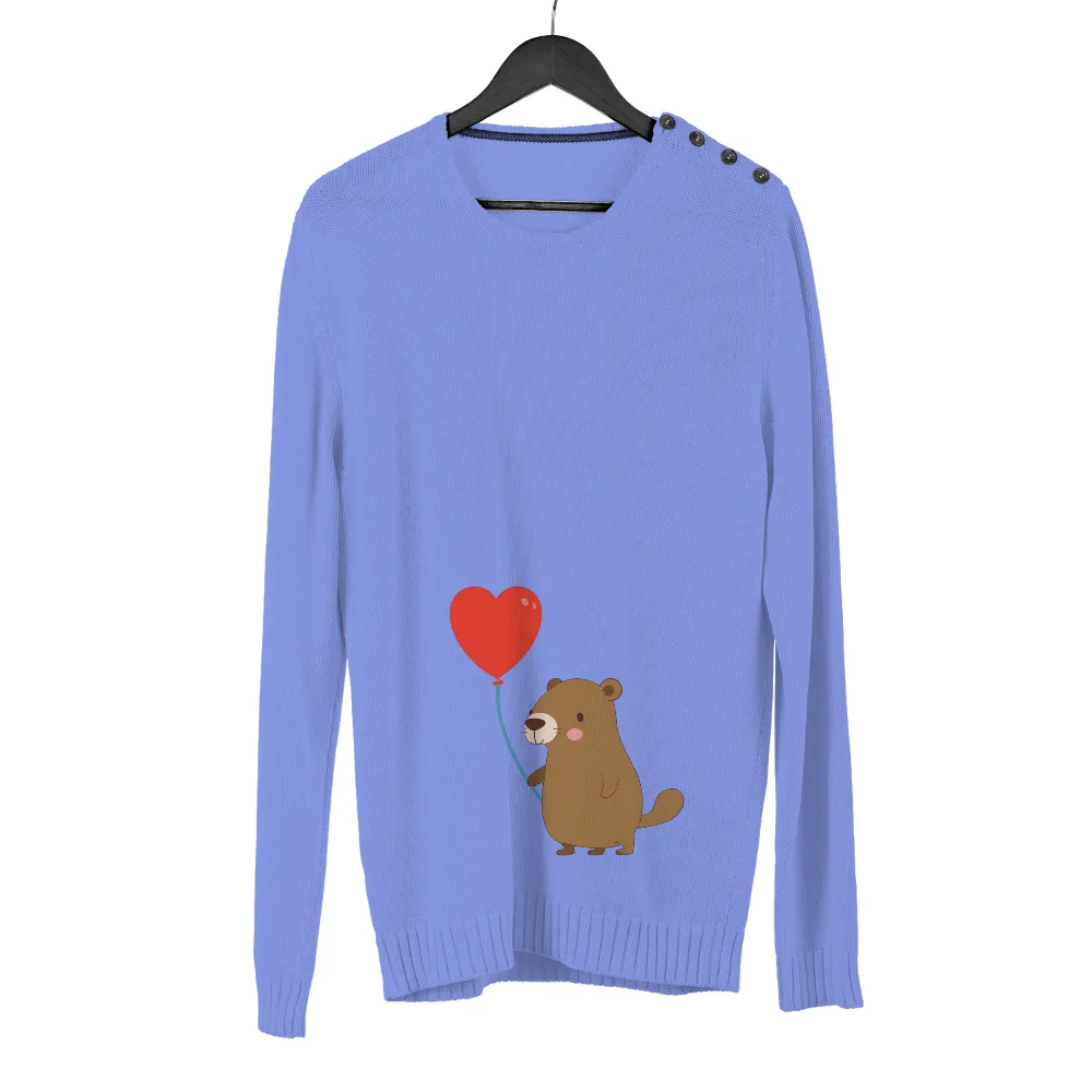 T-Shirts Custom: Ollie the Otter's Heart Balloon Adventure|love sales shirts