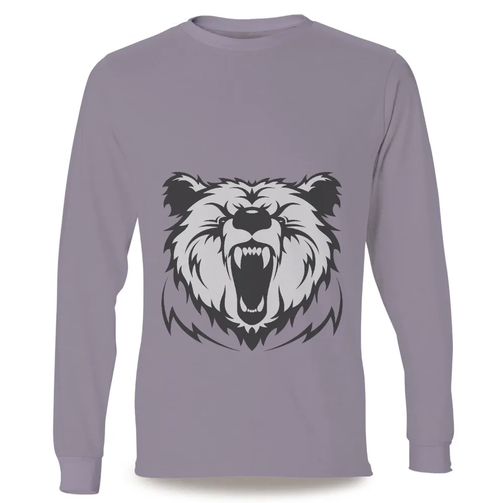 T-Shirts Pattern: Thorgar the Mighty Bear - Strength and Resilience|plus size sun protection swim shirts