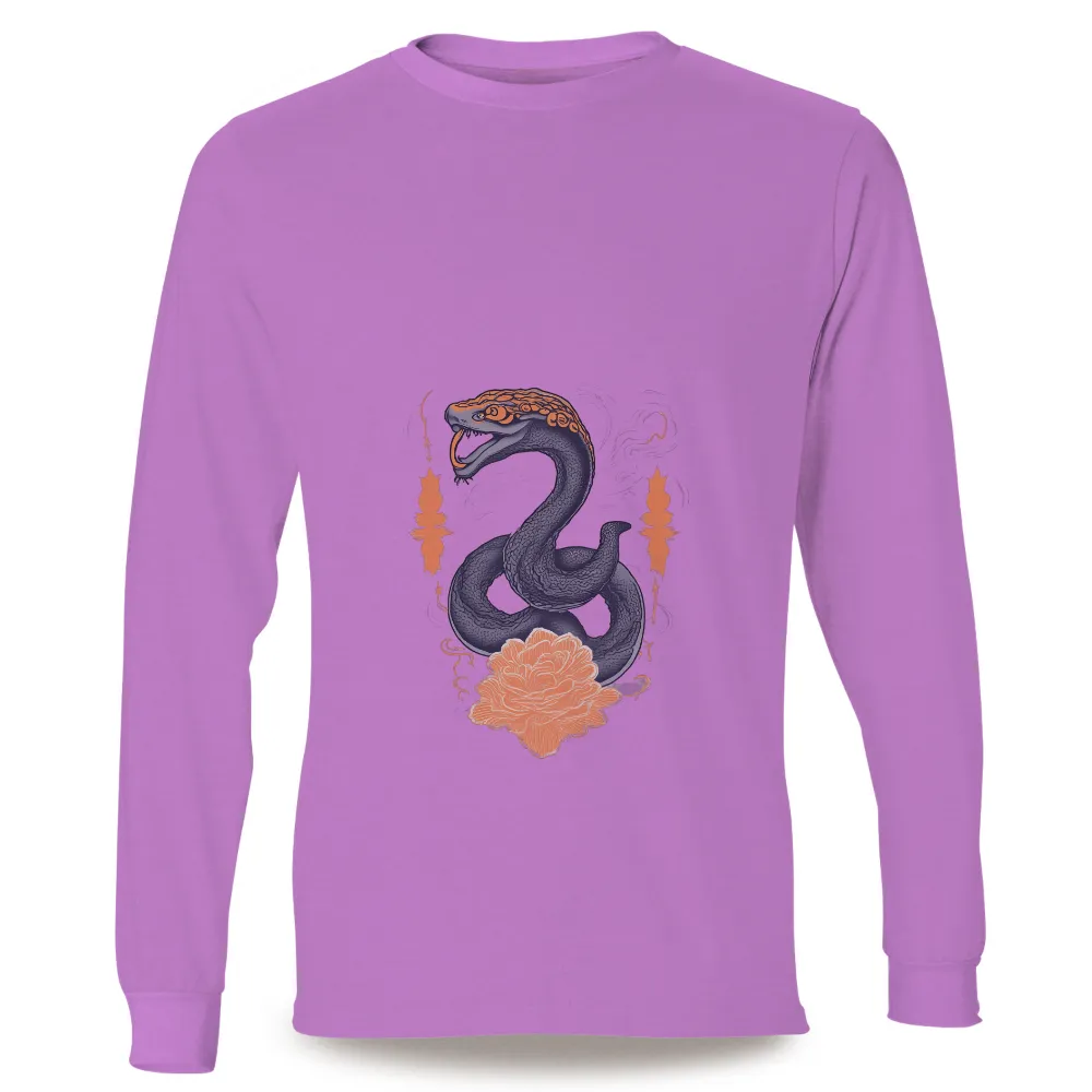 Tee Shirt Printing: Serpent of Wisdom - Mythical Creature Art|mythology summer shirt