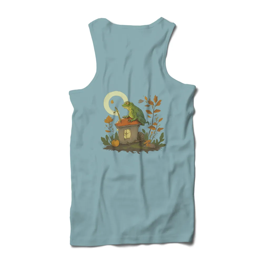 TShirt Design: Enchanted Frog on Mushroom House|frog roblox t shirt