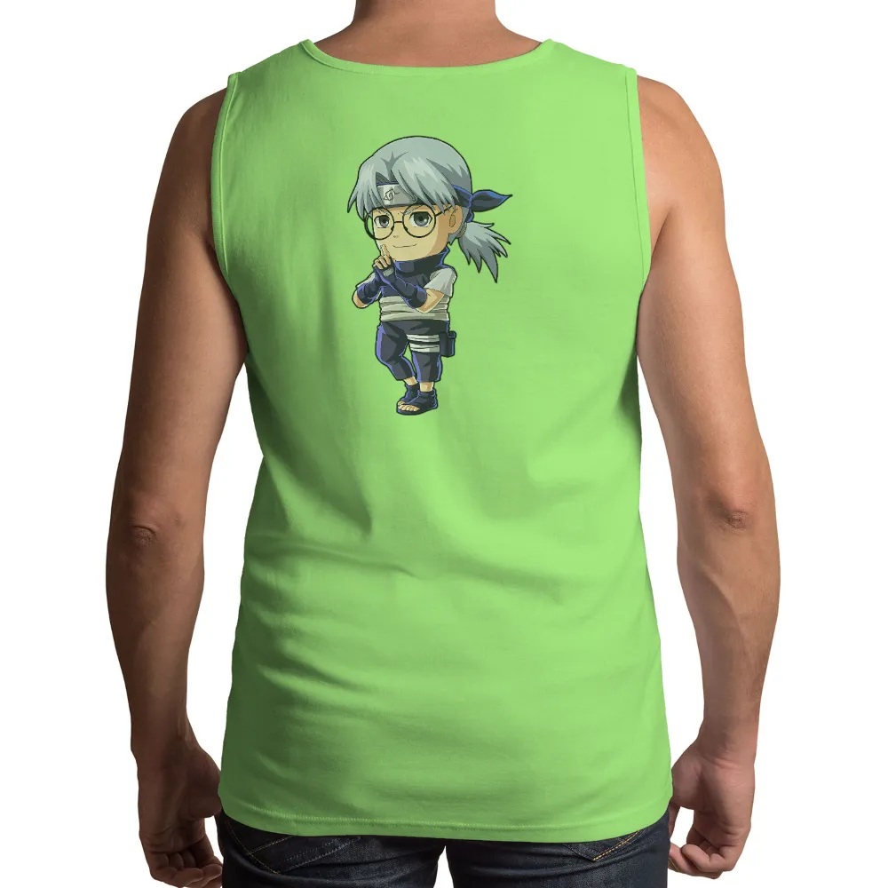 TShirt Design: Hikari - Anime Ninja with a Thoughtful Pose|ninja disguise shirt video