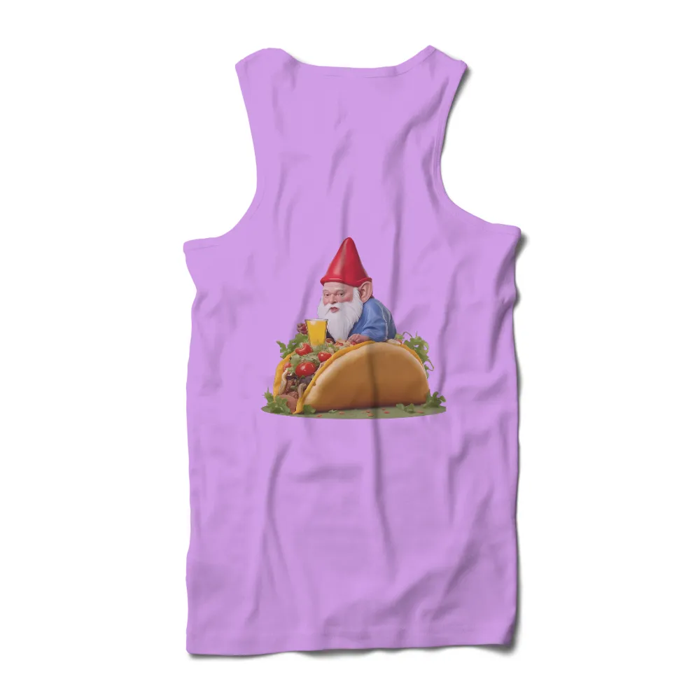 T-Shirts Pattern: Whimsical Gnome in a Taco - Funny & Creative Design|final fantasy party time shirt