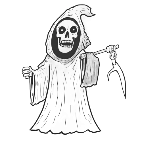 T-Shirts Custom: The Reaper - Artistic Design T-Shirt