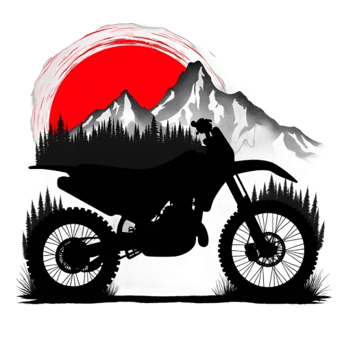 Shirts Graphic Tees: Dirt Bike Adventure Under the Sunset