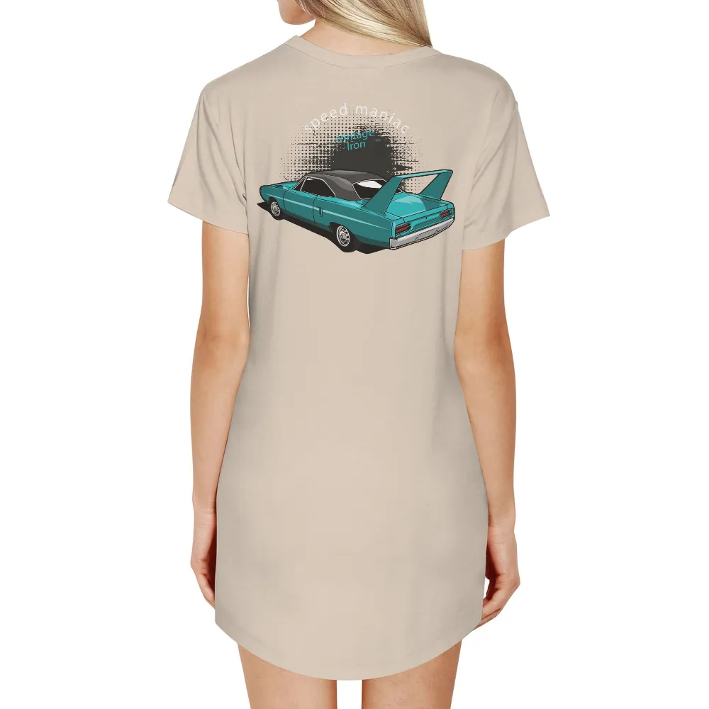 Speed Maniac Vintage Iron T-Shirt Printing - Muscle Car Enthusiast|enes freedom t shirt