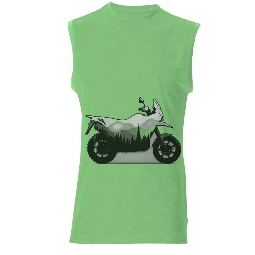 Custom Tee Shirts: Motorcycle Adventure in Nature|travel quote shirts