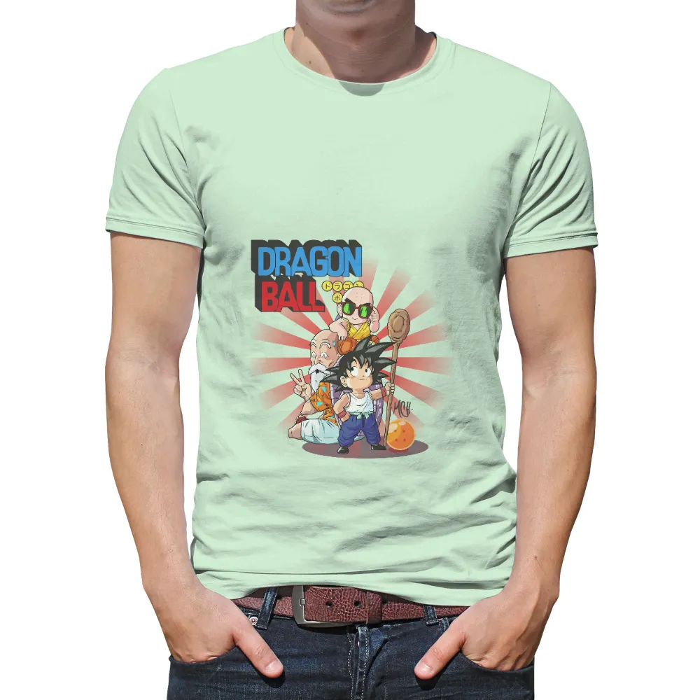 Dragon Ball TShirt Printing: Goku, Master Roshi, and Krillin Adventure|adventure time shirt sex