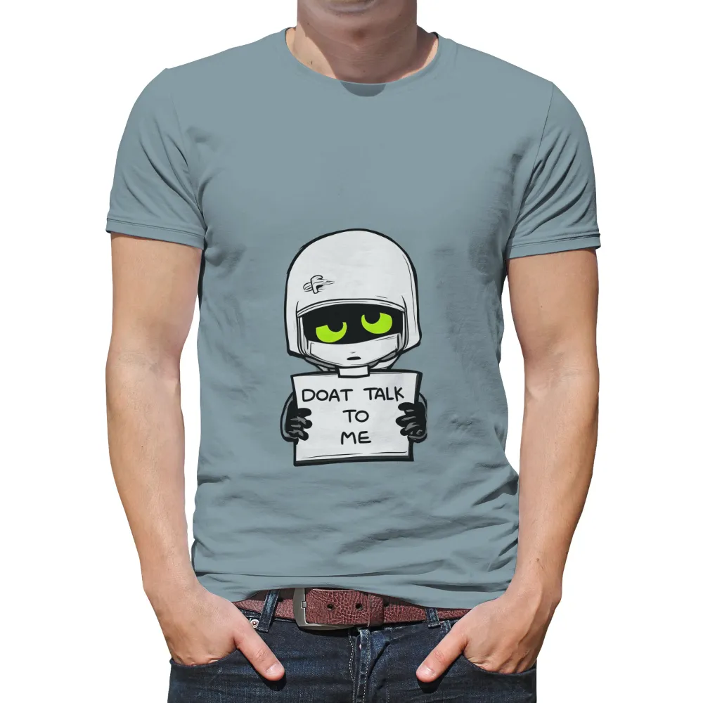 T-Shirt Printing: Retro-Futuristic Racer with DOAT TALK TO ME Sign|score draw england 70 black out retro home shirt