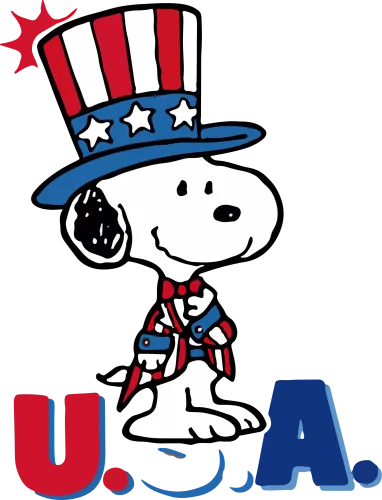 Custom T-Shirt Printing: Celebrate USA with Patriotic Snoopy