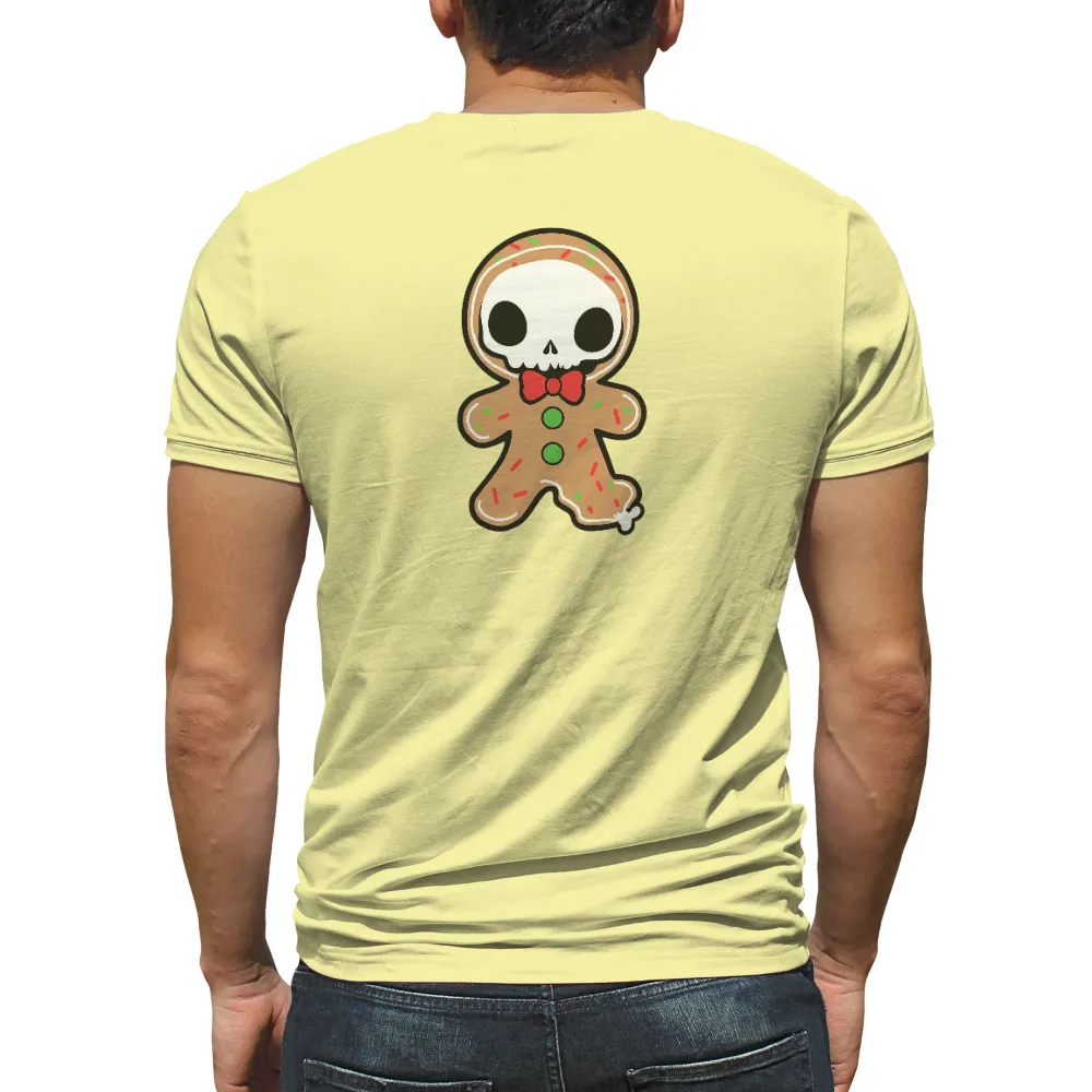 Shirts Graphic Tees: Whimsical Gingerbread Skull - Holiday Spirit|nba christmas jerseys 2022