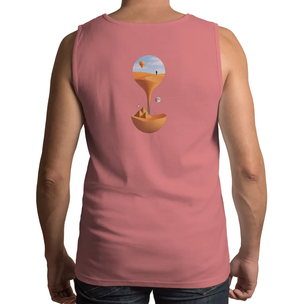 Custom Tee Shirts: Surreal Desert Journey - Timeless Dreams|t shirt time red deer