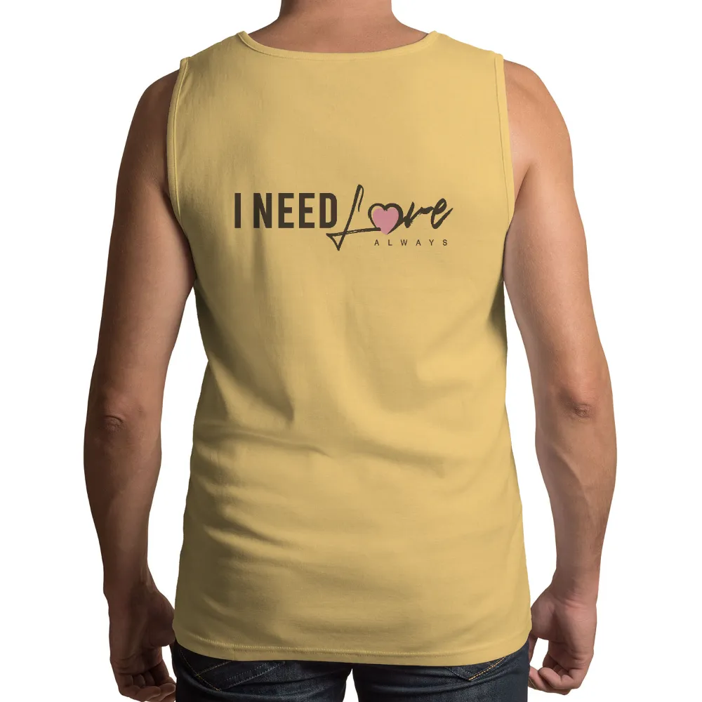 Graphic Tees: I NEED LOVE ALWAYS - A Reminder of Love's Importance|love sales shirts