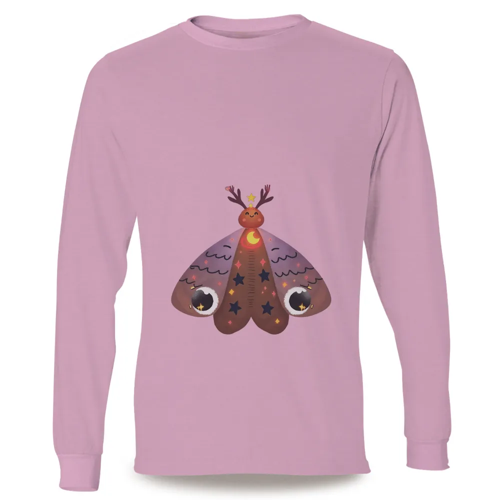 Graphic Tees: Celestial Moth - A Beacon of Light and Hope|butterfly t shirt light