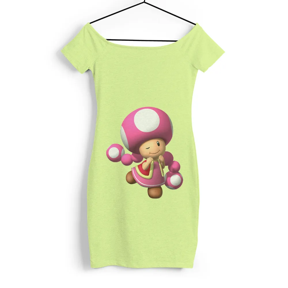 Custom Tee Shirts: Toadette - Cheerful Gaming Character|rappin mario shirt