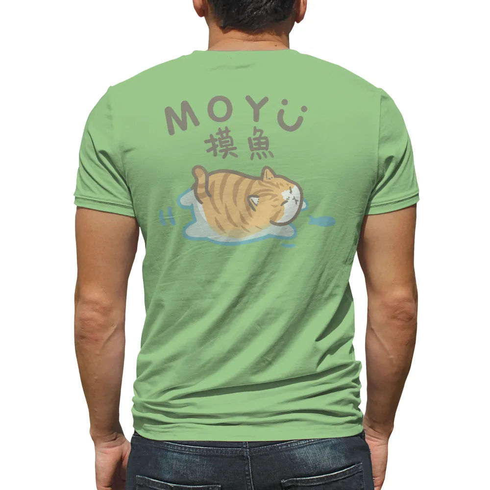 T-Shirts Custom: Moyu Sleeping - Whimsy and Warmth|comfort colors bleach dye