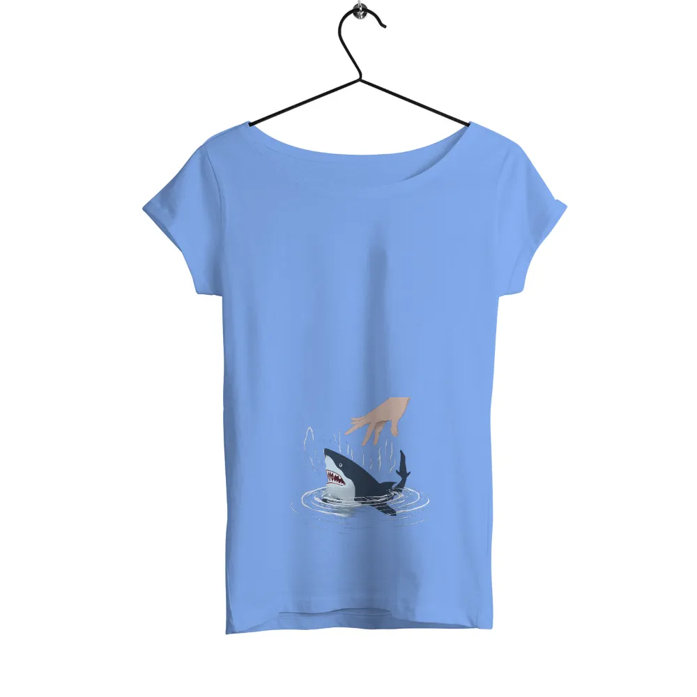 T-Shirts Custom: Luna's Ocean Encounter - Artistic Design|easter shark shirt