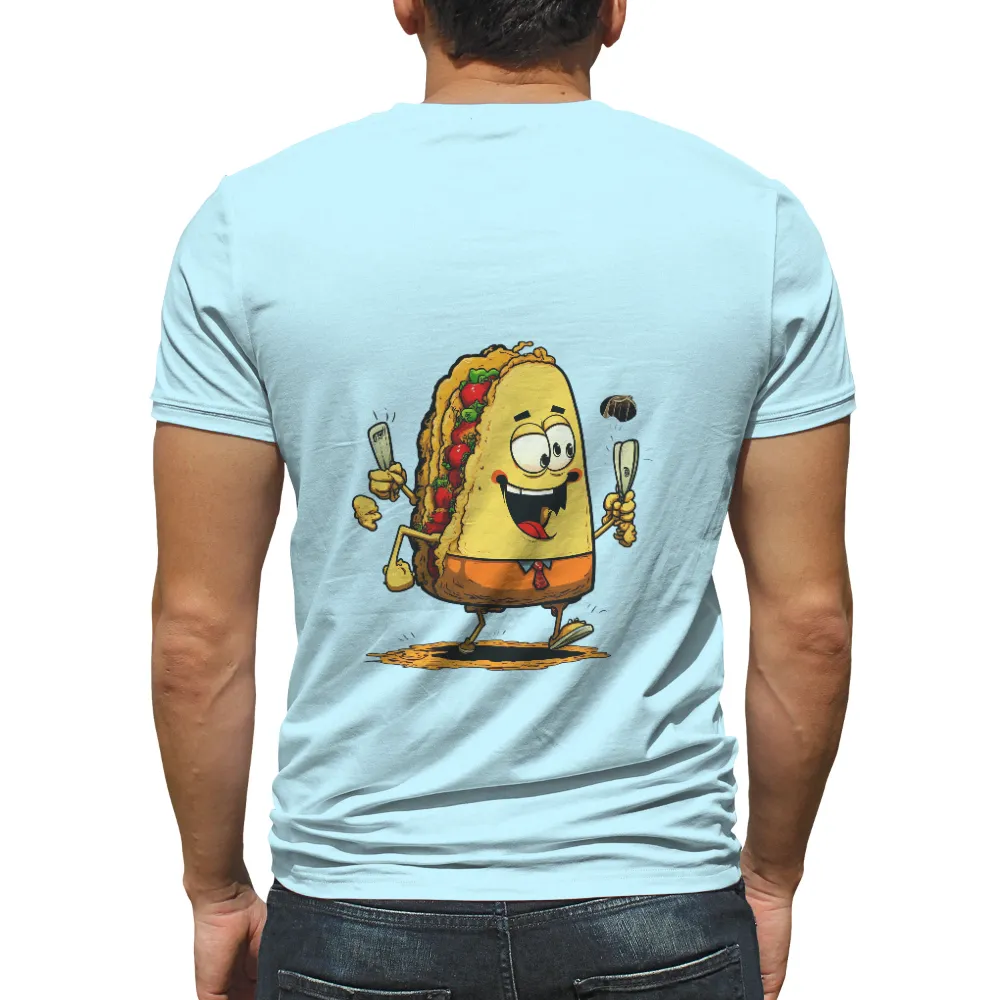 TShirt Design: Juggling Taco - Funny & Humorous T-Shirt| Juggling taco with vegetables