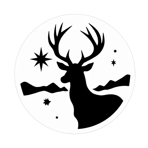 Nature-Inspired Design: Deer, Mountains, Stars, and Serenity