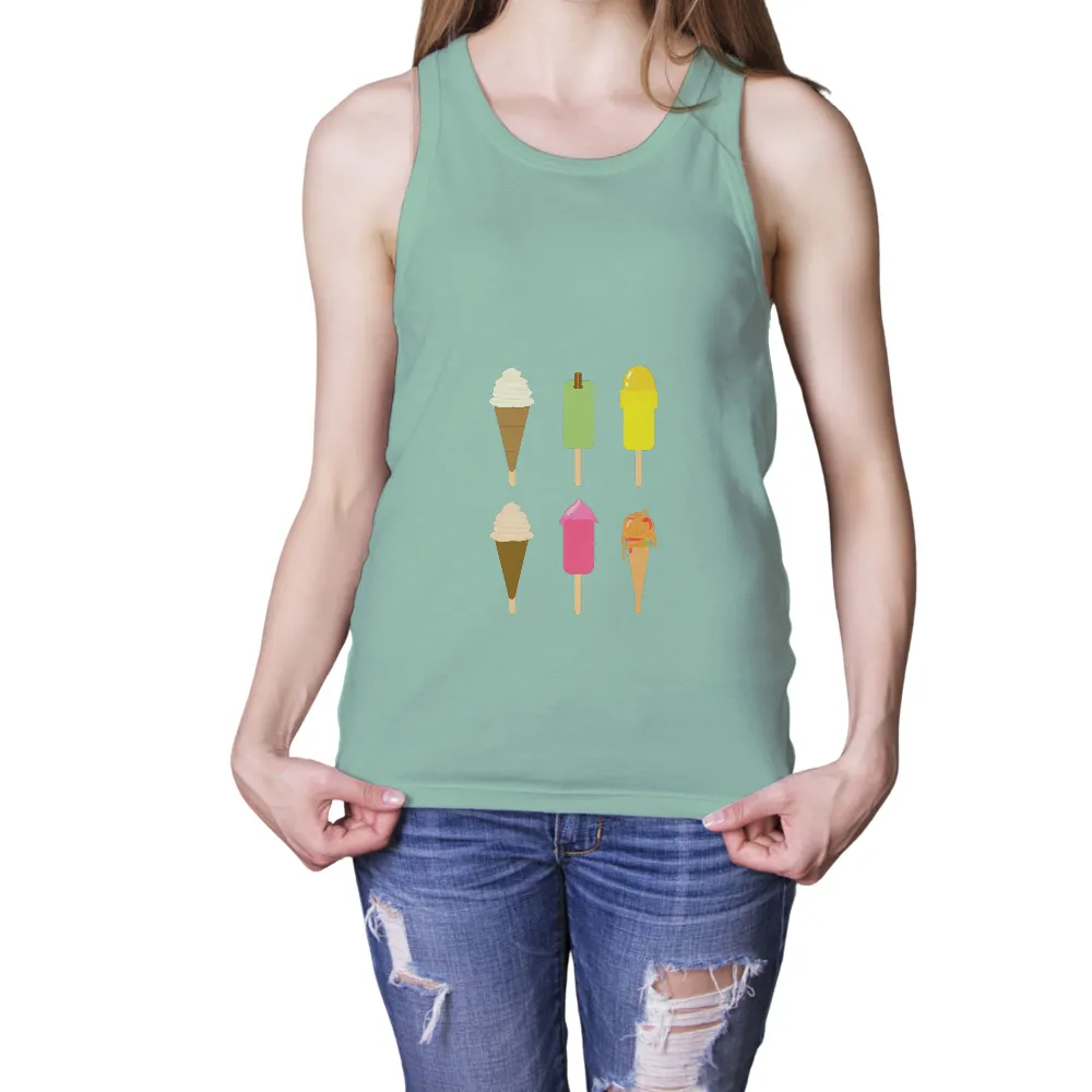 Custom T-Shirt Printing: Whimsical Ice Cream and Popsicle Designs|t shirts factory custom printing