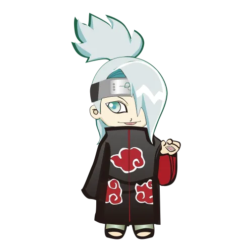 TShirt Printing: Chibi Kakashi - Anime Minimalist Design