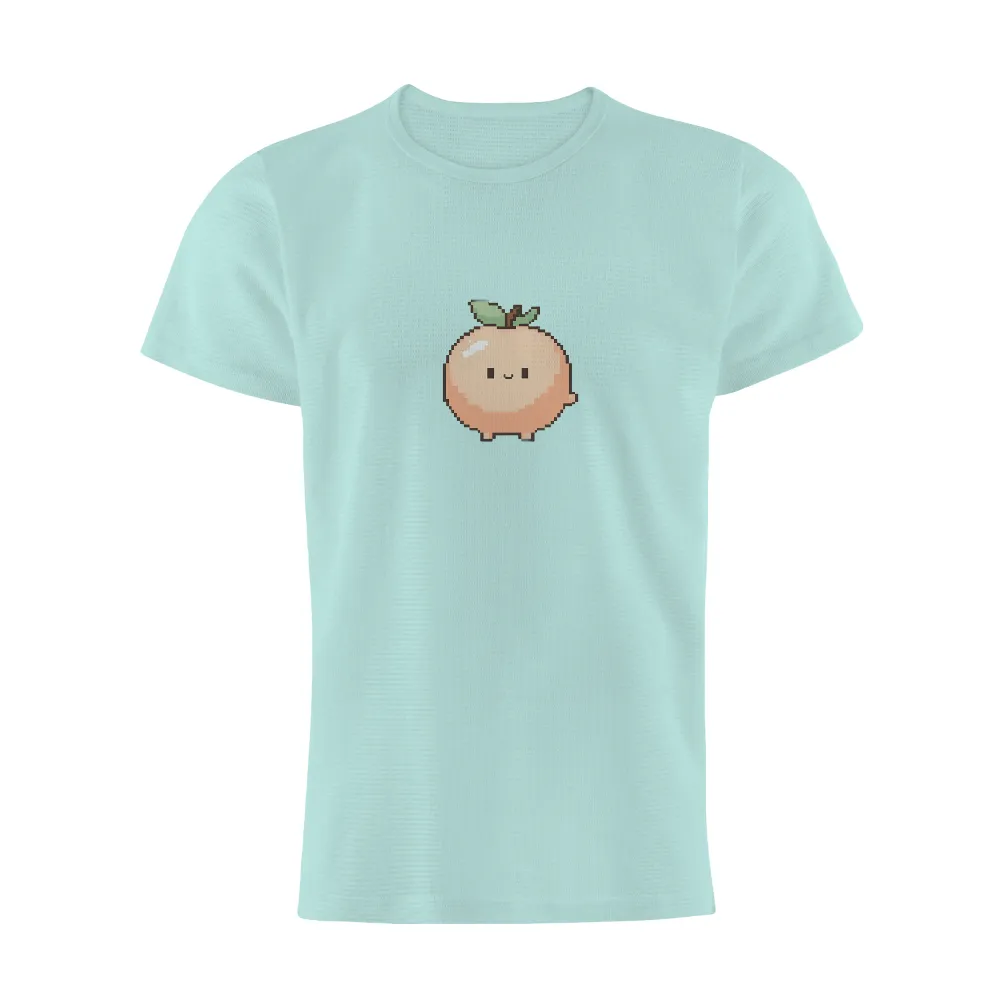 TShirt Design: Whimsical Peach Pixel Art|tooheys retro t shirt