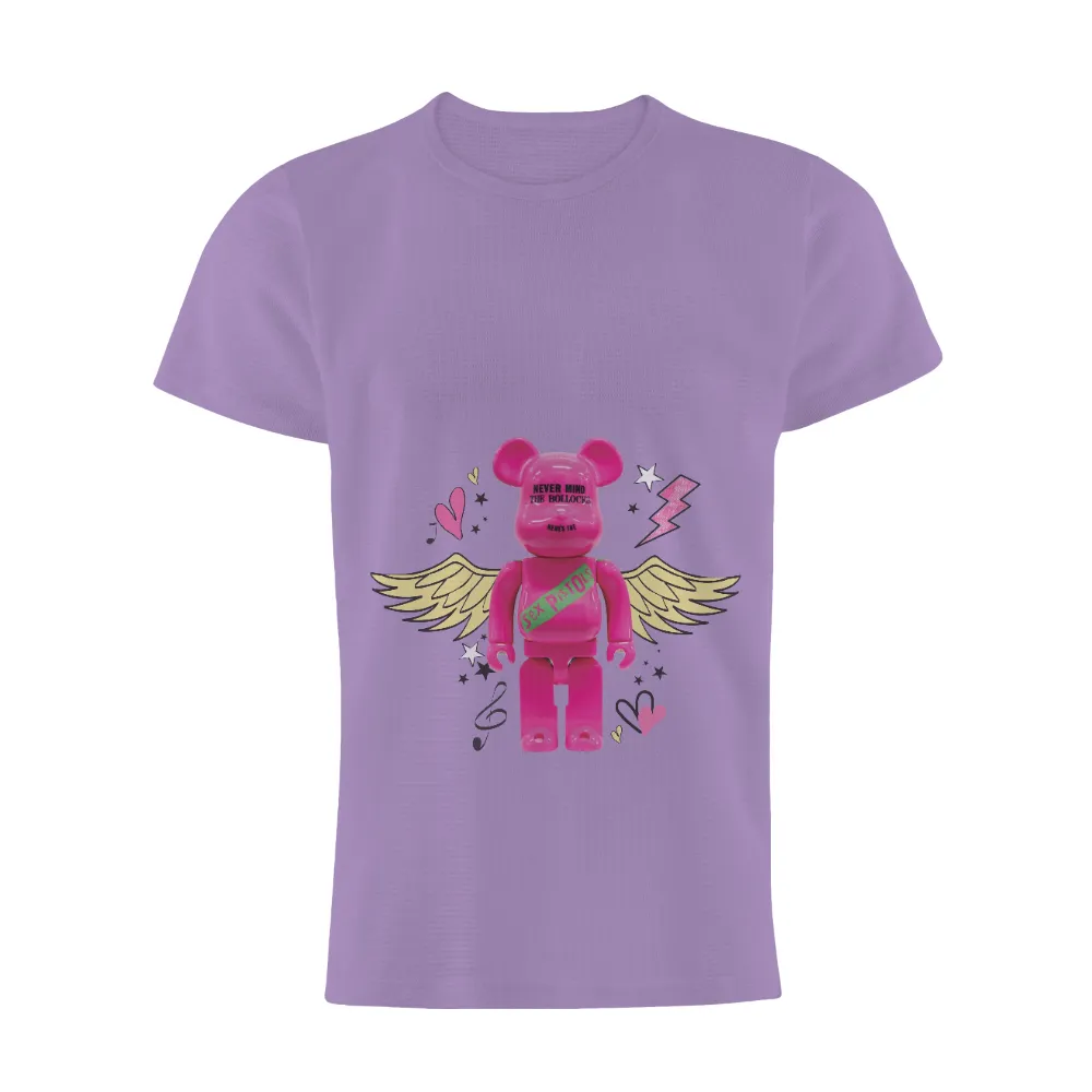 TShirt Printing: Pink Bear Punk Rock Spirit|music art love happiness t shirt